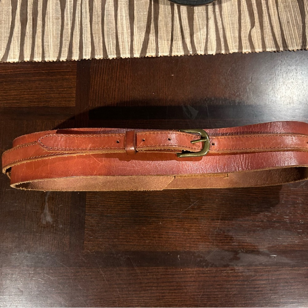 Anthropologie Leather Corset Belt